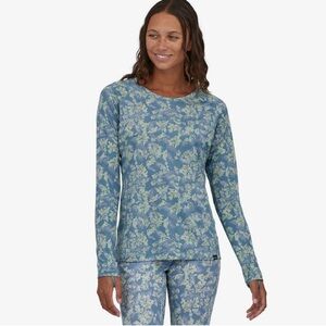 Patagonia Capilene Midweight Crew long sleeve top snow pine blue baselayer top M